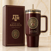 TAMU Seal - Maroon and Gold Crest Tumbler
