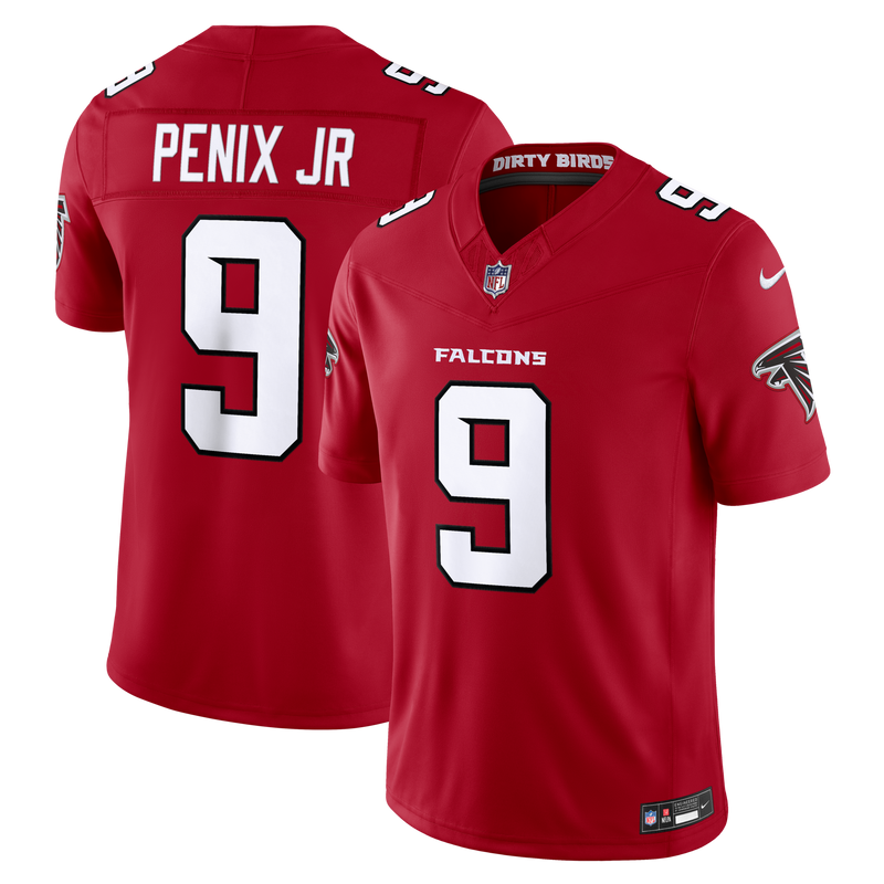 Michael Penix Jr. Atlanta Falcons Football Jersey, Red Sportswear Jersey Shirt, Lightweight Breathable Athletic Jersey, Casual Gift for Men