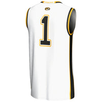 Missouri Tigers Lightweight Basketball Jersey, White Sportswear Jersey Shirt, Sleeveless Athletic Tank Jersey, Casual Gift for Men