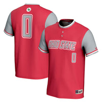 Ohio State Buckeyes Softball Jersey, Scarlet Lightweight Sportswear Jersey Shirt, Lightweight Breathable Athletic Jersey, Casual Gift for Men