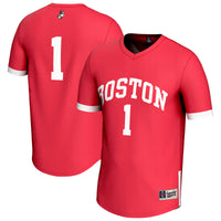 Boston University Lacrosse Jersey, Scarlet Fashion Sportswear Jersey Shirt, Lightweight Breathable Athletic Jersey, Casual Gift for Men