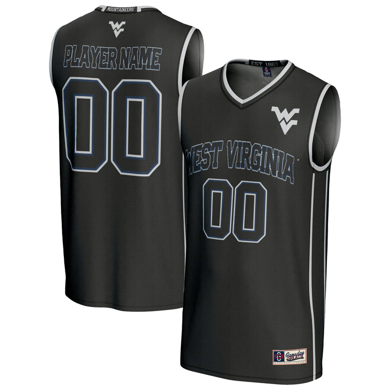West Virginia Mountaineers Basketball Jersey, Black Fashion Sportswear Jersey Shirt, Sleeveless Athletic Tank Jersey, Casual Gift for Men