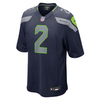 Drew Lock Seattle Seahawks Football Jersey, Navy Game Sportswear Jersey Shirt, Lightweight Breathable Athletic Jersey, Casual Gift for Men