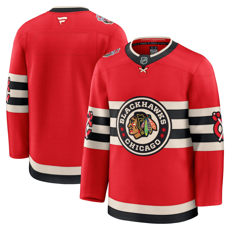 Chicago Blackhawks Hockey Jersey, Red Premium Classic Sportswear Jersey Shirt, Long Sleeve Hockey Sweater Jersey, Casual Gift for Men