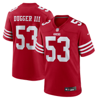 Jaden Dugger San Francisco 49ers Football Jersey, Scarlet Sportswear Jersey Shirt, Lightweight Breathable Athletic Jersey, Casual Gift for Men