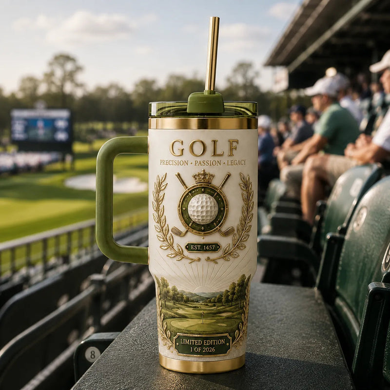 Precision, Passion, Legacy - A Golf Crest in Ivory and Green