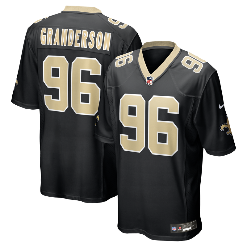 Carl Granderson New Orleans Saints Football Jersey, Black Sportswear Jersey Shirt, Lightweight Breathable Athletic Jersey, Casual Gift for Men