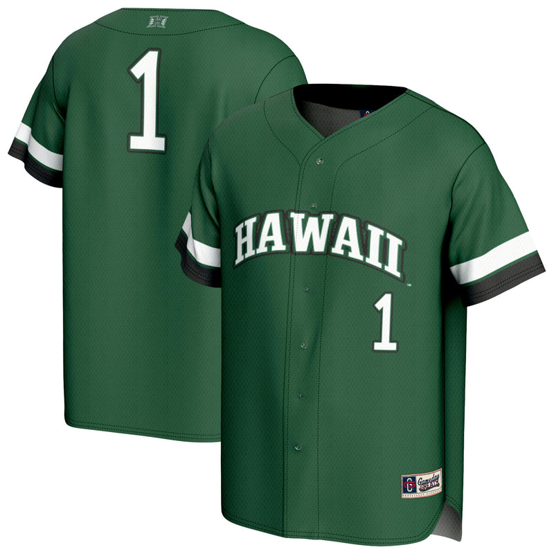 Hawaii Rainbow Warriors Lightweight Baseball Jersey, Sportswear Jersey Shirt, Lightweight Athletic Jersey, Casual Gift for Men, Style 202497519