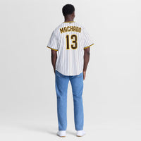 Manny Machado San Diego Padres Baseball Jersey, White Sportswear Jersey Shirt, Lightweight Breathable Athletic Jersey, Casual Gift for Men
