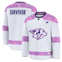 Nashville Predators Hockey Jersey, White Sportswear Jersey Shirt, Long Sleeve Hockey Sweater Jersey, Casual Gift for Men, Style 203564950
