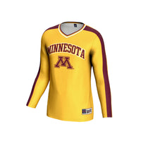 Minnesota Golden Gophers Volleyball Jersey, Gold Fashion Sportswear Jersey Shirt, Lightweight Breathable Athletic Jersey, Casual Gift for Men