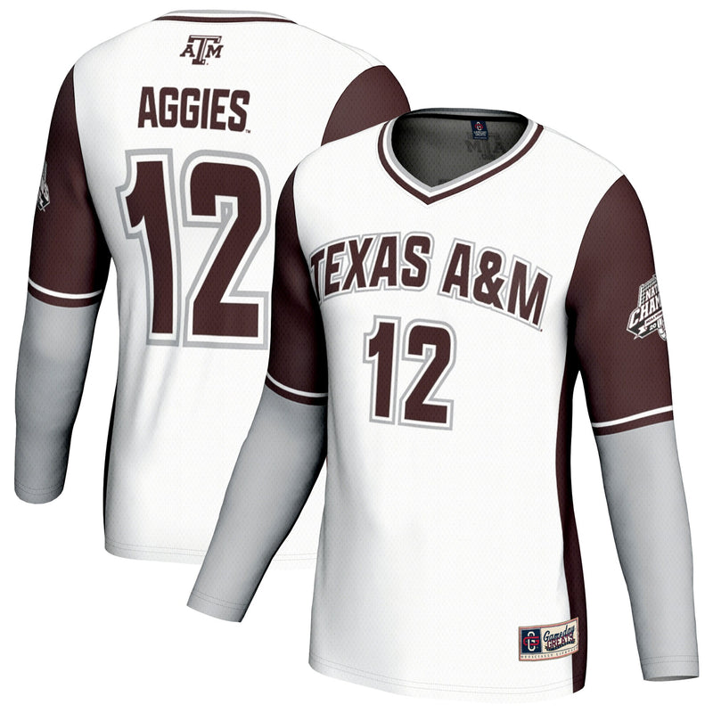 Texas A&M Aggies Volleyball Jersey, White Fashion Sportswear Jersey Shirt, Lightweight Breathable Athletic Jersey, Casual Gift for Men