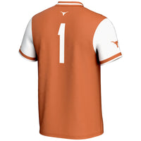 Texas Longhorns Softball Jersey, Burnt Sportswear Jersey Shirt, Lightweight Breathable Athletic Jersey, Casual Gift for Men, Style 200146416