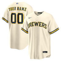 Milwaukee Brewers Baseball Jersey, Cream Replica Home Sportswear Jersey Shirt, Lightweight Breathable Athletic Jersey, Casual Gift for Men