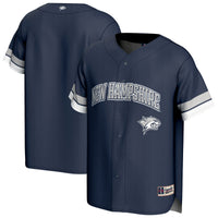 New Hampshire Wildcats Baseball Jersey, Navy Sportswear Jersey Shirt, Lightweight Breathable Athletic Jersey, Casual Gift for Men