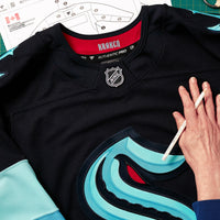 Seattle Kraken Hockey Jersey, Navy Authentic Home Sportswear Jersey Shirt, Long Sleeve Hockey Sweater Jersey, Casual Gift for Men