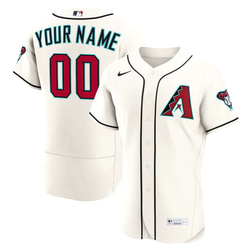 Arizona Diamondbacks Baseball Jersey, Cream Authentic Home Sportswear Jersey Shirt, Lightweight Breathable Athletic Jersey, Casual Gift for Men