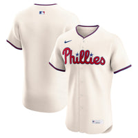 Philadelphia Phillies Baseball Jersey, Cream Elite Sportswear Jersey Shirt, Lightweight Breathable Athletic Jersey, Casual Gift for Men