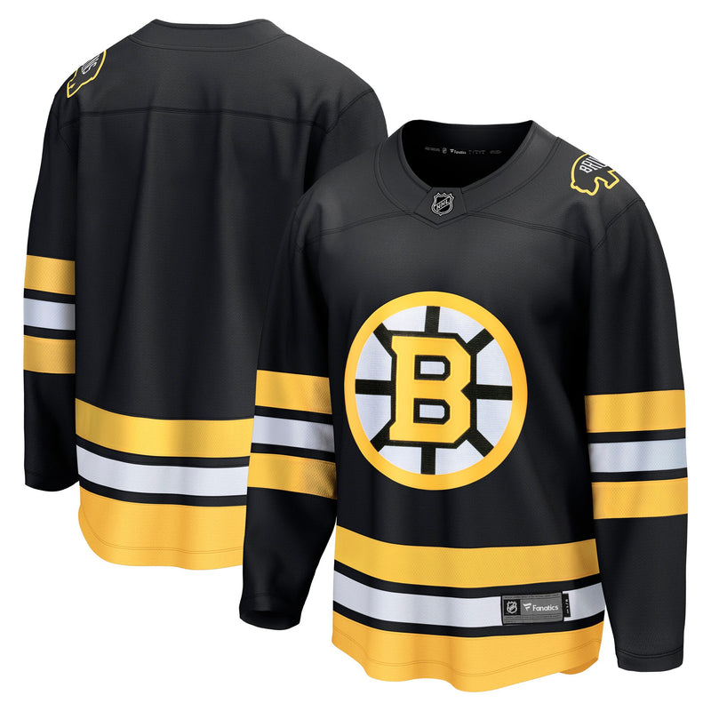 Boston Bruins Hockey Jersey, Black Breakaway Sportswear Jersey Shirt, Long Sleeve Hockey Sweater Jersey, Casual Gift for Men, Style 203376744
