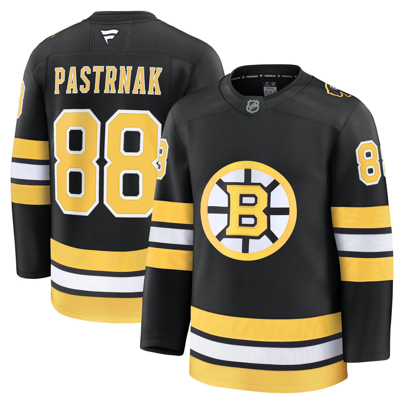 David Pastrnak Boston Bruins Hockey Jersey, Black Premium Home Sportswear Jersey Shirt, Long Sleeve Hockey Sweater Jersey, Casual Gift for Men