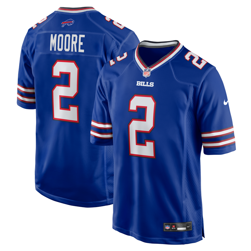 D.J. Moore Buffalo Bills Football Jersey, Royal Game Sportswear Jersey Shirt, Lightweight Breathable Athletic Jersey, Casual Gift for Men