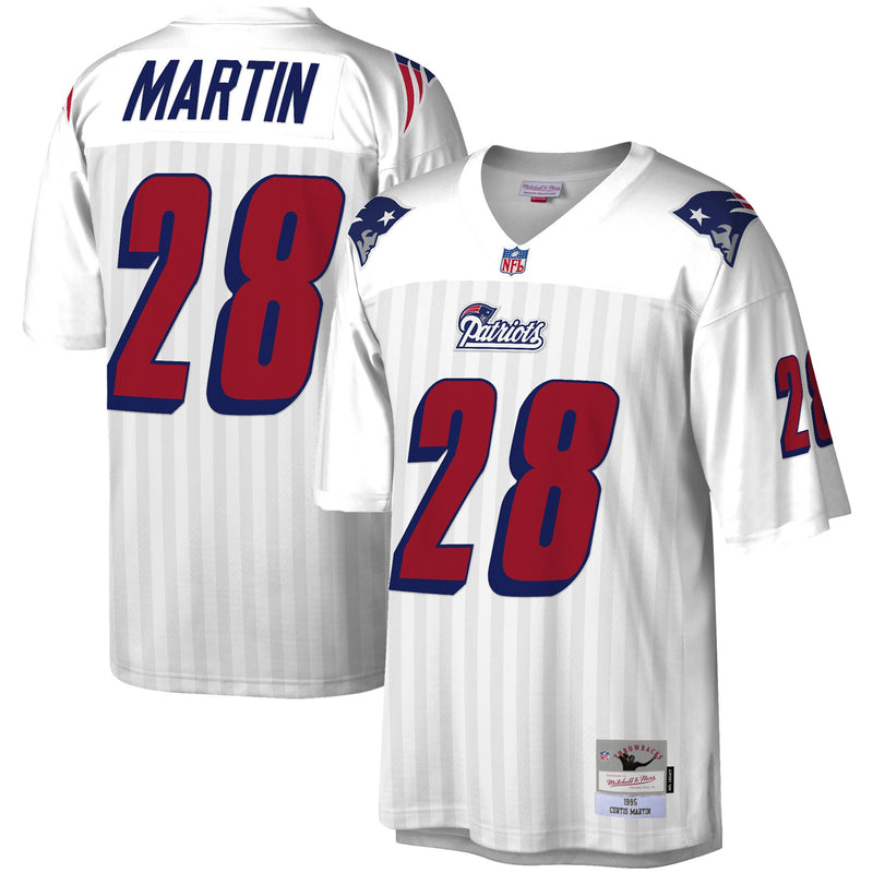 Curtis Martin New England Patriots Football Jersey, White Sportswear Jersey Shirt, Lightweight Breathable Athletic Jersey, Casual Gift for Men