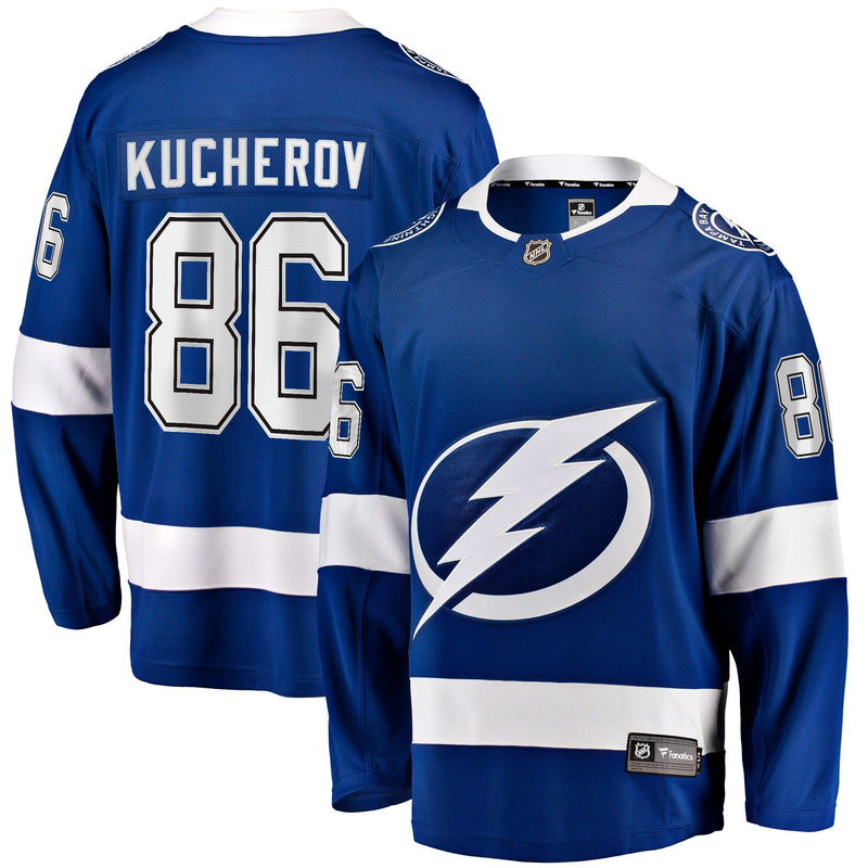 Nikita Kucherov Tampa Bay Lightning Hockey Jersey, Sportswear Jersey Shirt, Long Sleeve Hockey Jersey, Casual Gift for Men, Style 200119698