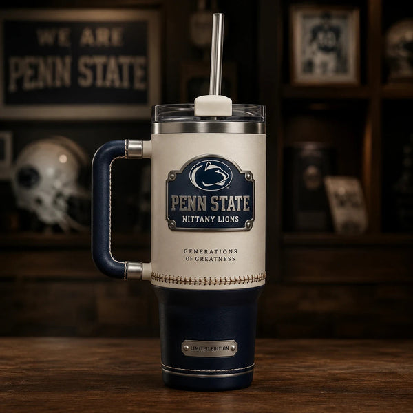 PSU Heritage Panel - Cream and Navy Collegiate Tumbler - main