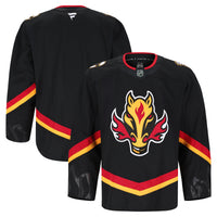 Calgary Flames Hockey Jersey, Black Authentic Alternate Sportswear Jersey Shirt, Long Sleeve Hockey Sweater Jersey, Casual Gift for Men