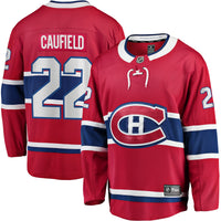 Cole Caufield Montreal Canadiens Hockey Jersey, Red Replica Sportswear Jersey Shirt, Long Sleeve Hockey Sweater Jersey, Casual Gift for Men