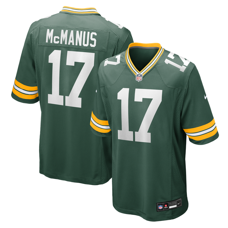 Brandon McManus Green Bay Packers Football Jersey, Game Sportswear Jersey Shirt, Lightweight Breathable Athletic Jersey, Casual Gift for Men