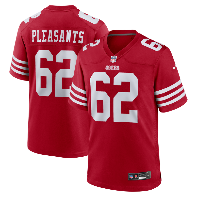 Austen Pleasants San Francisco 49ers Football Jersey, Sportswear Jersey Shirt, Lightweight Breathable Athletic Jersey, Casual Gift for Men
