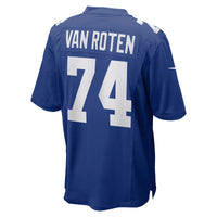 Greg Van Roten New York Giants Football Jersey, Royal Game Sportswear Jersey Shirt, Lightweight Breathable Athletic Jersey, Casual Gift for Men