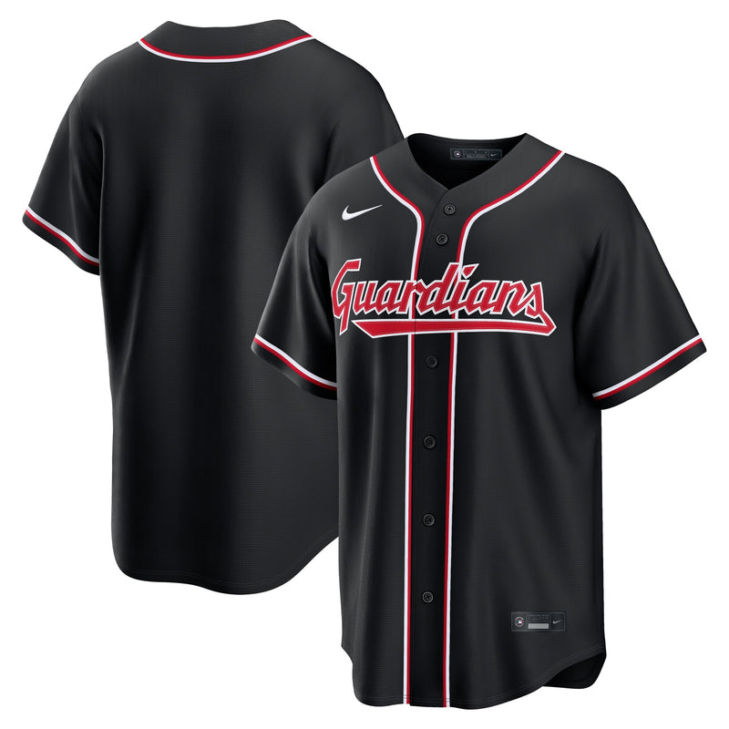 Cleveland Guardians Baseball Jersey, Black Replica Fashion Sportswear Jersey Shirt, Lightweight Breathable Athletic Jersey, Casual Gift for Men