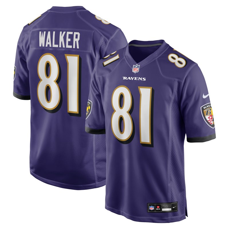 Devontez Walker Baltimore Ravens Football Jersey, Purple Sportswear Jersey Shirt, Lightweight Breathable Athletic Jersey, Casual Gift for Men