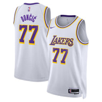 Luka Dončić Los Angeles Lakers Basketball Jersey, White Swingman Sportswear Jersey Shirt, Sleeveless Athletic Tank Jersey, Casual Gift for Men