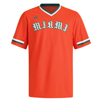 Miami Hurricanes Baseball Jersey, Orange Sportswear Jersey Shirt, Lightweight Breathable Athletic Jersey, Casual Gift for Men