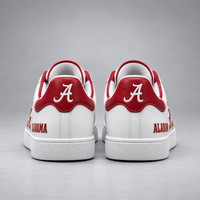 ALA Crimson Script - Clean White Low Top Sneakers