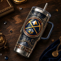 DEN Medallion - Navy and Gold Heritage Crest Tumbler