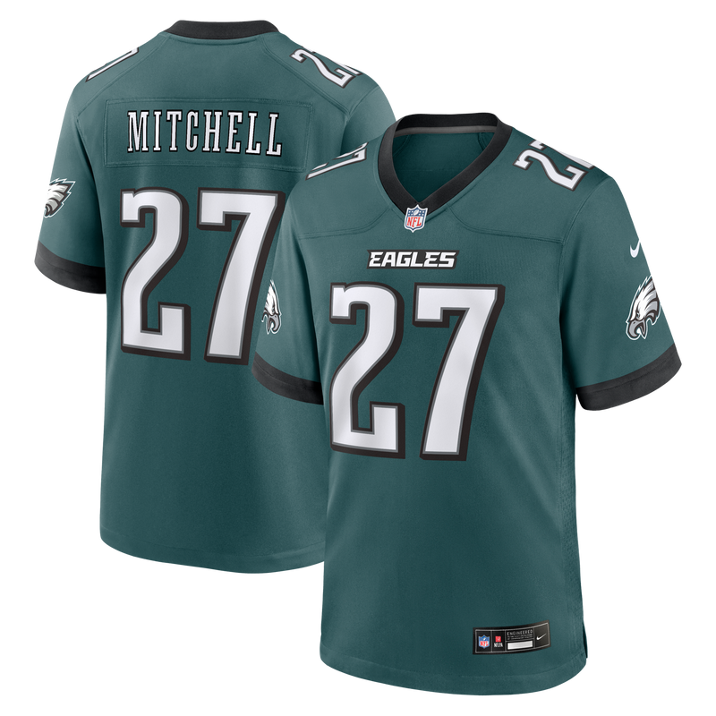 Quinyon Mitchell Philadelphia Eagles Football Jersey, Sportswear Jersey Shirt, Lightweight Athletic Jersey, Casual Gift for Men, Style 202120790