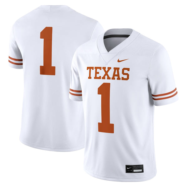 #1 Texas Longhorns Game Jersey - White