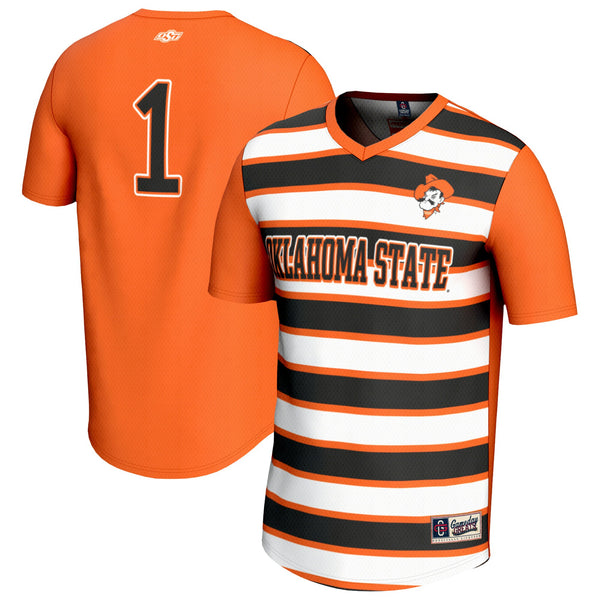 Oklahoma State Cowboys Lightweight Collegiate #1 Soccer Fashion Jersey - Orange