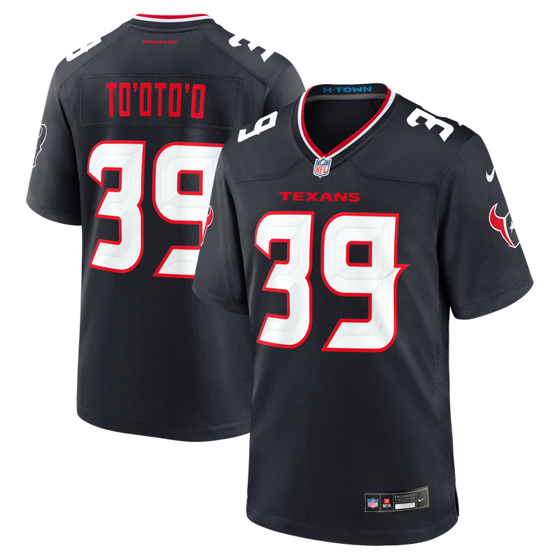 Henry To'oto'o Houston Texans Football Jersey, Navy Game Sportswear Jersey Shirt, Lightweight Breathable Athletic Jersey, Casual Gift for Men