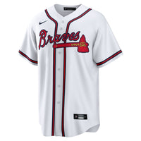 Ozzie Albies Atlanta Braves Baseball Jersey, White Replica Sportswear Jersey Shirt, Lightweight Breathable Athletic Jersey, Casual Gift for Men