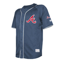 Atlanta Braves Baseball Jersey, Navy Fashion Sportswear Jersey Shirt, Lightweight Breathable Athletic Jersey, Casual Gift for Men