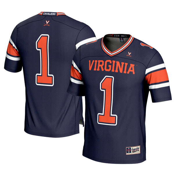 #1 Virginia Cavaliers Football Jersey – Navy