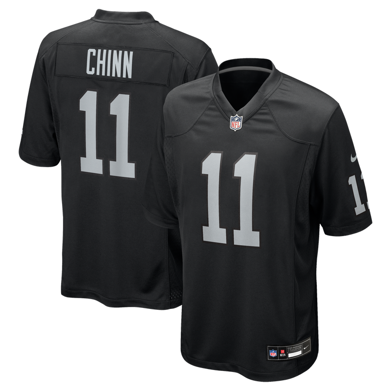Jeremy Chinn Las Vegas Raiders Football Jersey, Black Game Sportswear Jersey Shirt, Lightweight Breathable Athletic Jersey, Casual Gift for Men