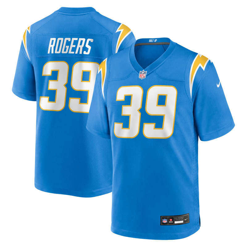 Eric Rogers Los Angeles Chargers Football Jersey, Powder Sportswear Jersey Shirt, Lightweight Breathable Athletic Jersey, Casual Gift for Men