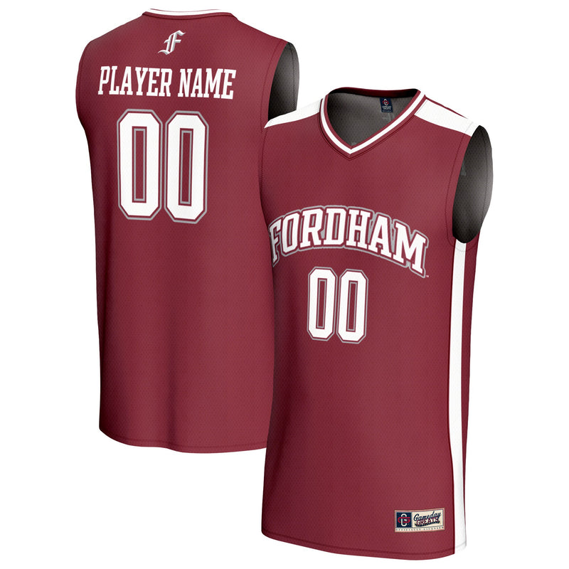 Fordham Rams Basketball Jersey, Maroon Fashion Sportswear Jersey Shirt, Sleeveless Athletic Tank Jersey, Casual Gift for Men, Style 203645459