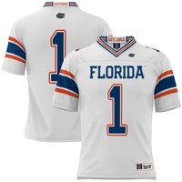 Florida Gators Football Jersey, White Sportswear Jersey Shirt, Lightweight Breathable Athletic Jersey, Casual Gift for Men, Style 200425326